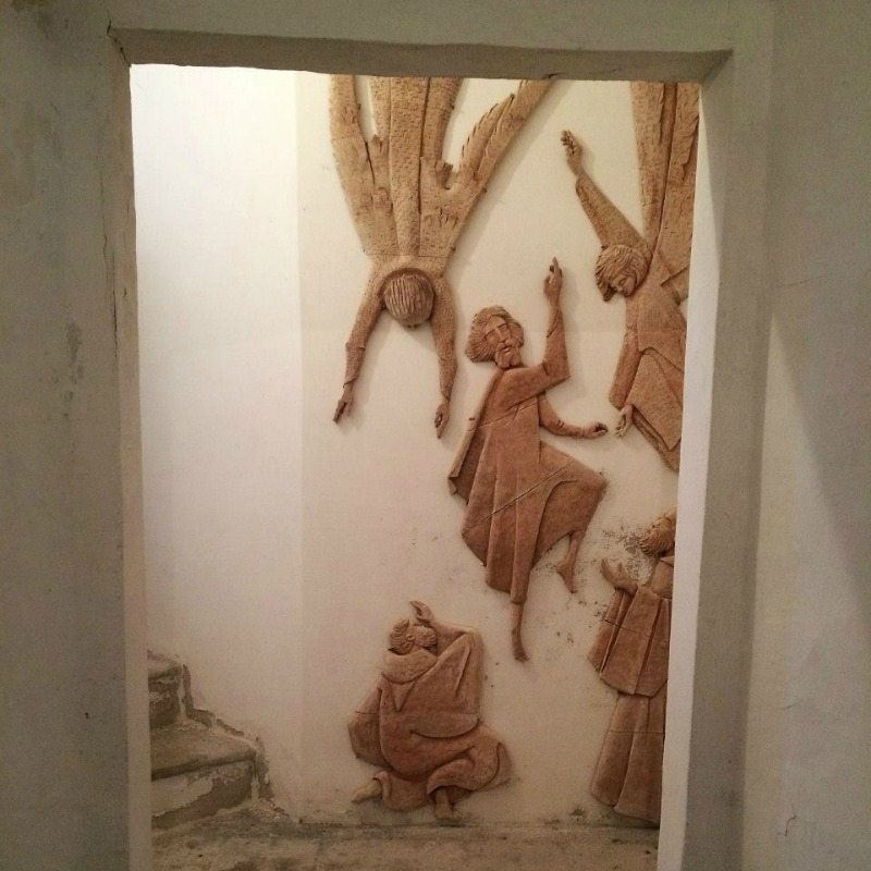 La cripta dell'Eremo di Monte Giove, Fano. 