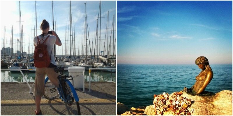 Una foto al porto di Senigallia prima di partire per la pedalata!