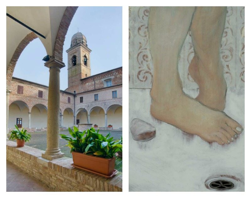 Complesso Monumentale di S. Agostino e l'opera "Nella doccia" di Simona Bramati