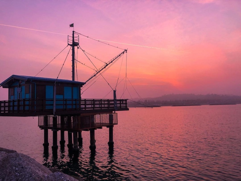 Tramonto ai trabucchi a Fano 